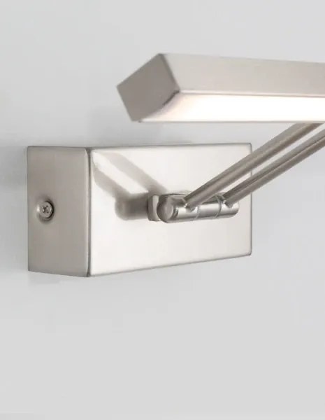 LED nástenné svietidlo Marnell 37.6 nikel