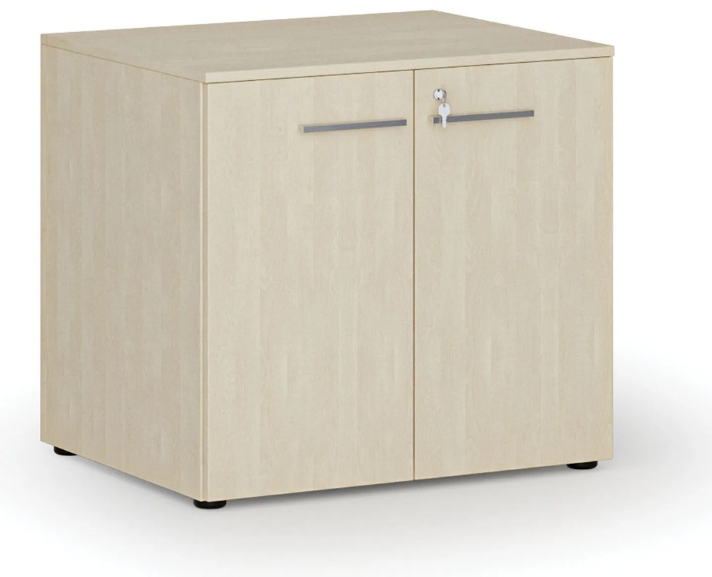 Kancelárska skriňa s dverami PRIMO WOOD, 800 x 640 x 735 mm, breza