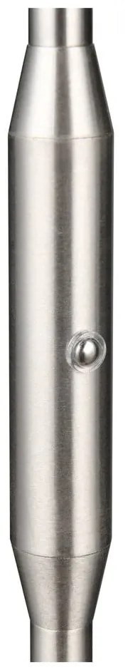 LED stojacia lampa v striebornej farbe (výška 160 cm) Moreno – Reality