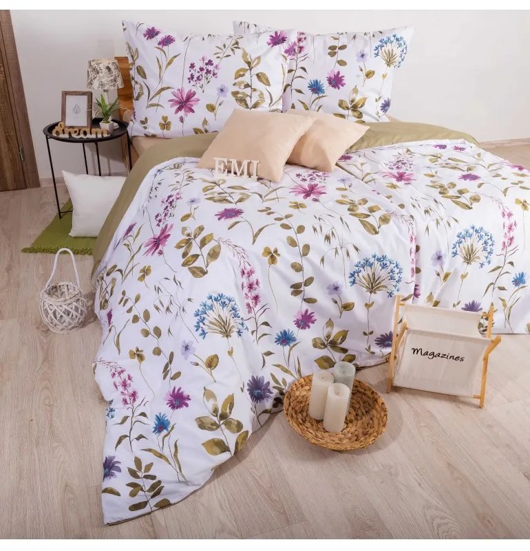 Obliečky bavlnené Furrina Olive EMI