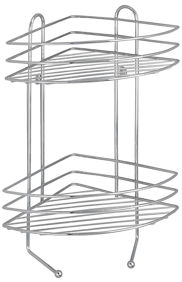 WENKO 15498100 - Rohová polica EXCLUSIVE 23x30,5 cm lesklý chróm