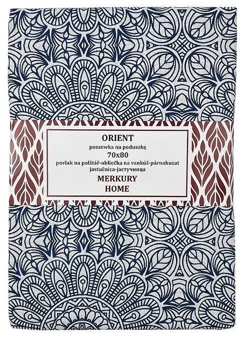 Obliečka Orient ecru/indigo 70x80 Merkury Home