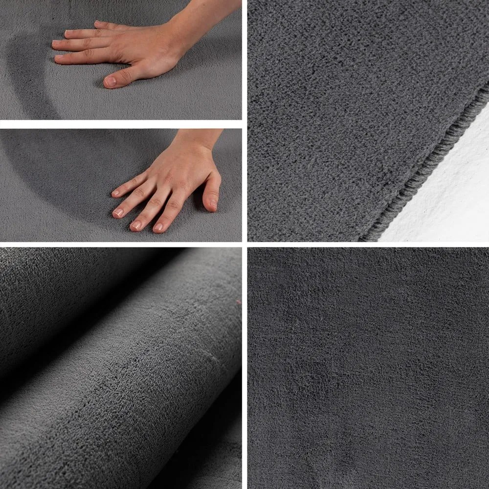 Sivý prateľný okrúhly koberec ø 120 cm Sky – Ayyildiz Carpets