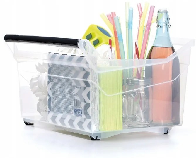 Prosperplast Úložný box, úzky s madlom, systémový NUK, 38x38x26 cm, 29 l