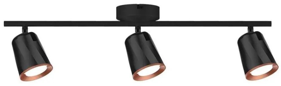 LED Bodové svietidlo 3xLED/5W/230V 4000K čierna