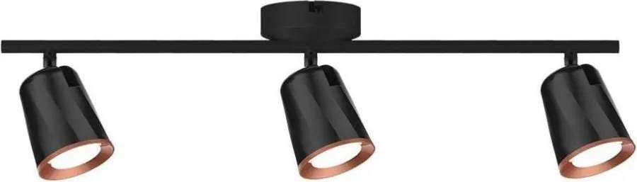 LED Bodové svietidlo 3xLED/5W/230V 4000K čierna