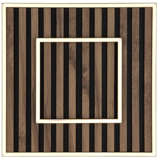 Globo 67345D1 - LED stropné svietidlo WOODY LED/36W/230V 3000K 45x45 cm