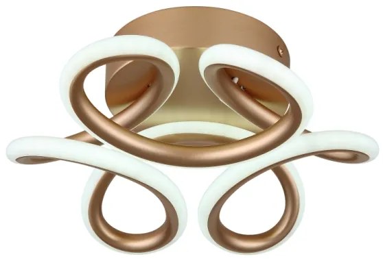 Globo 67386-24CH - LED stropné svietidlo MELISAND 24W/230V pr. 26 cm zlatá