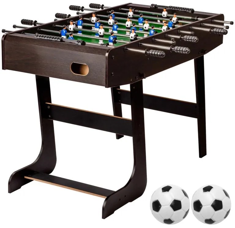 GamesPlanet® 9413 Stolný futbal Belfast rozkladacia 121 x 101 x 79 cm, tmavé drevo