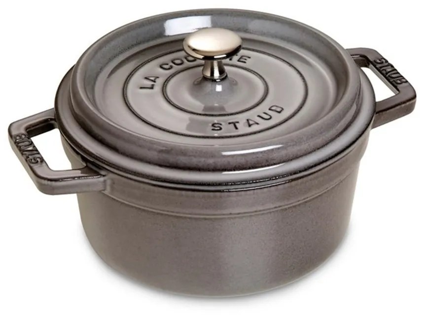 Staub Hrniec STAUB okrúhly 18 cm sivý 1,7l