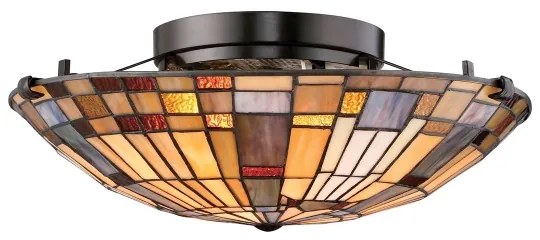 Quoizel QZ-INGLENOOK-F-SMALL-Stropné svietidlo INGLENOOK 2xE27/60W/230V priemer 40,7 cm