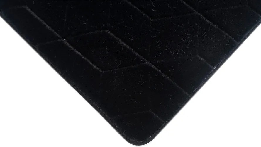 TZ Čierny obdĺžnikový koberec 3D Rabbit Rozmer: 120x170 cm