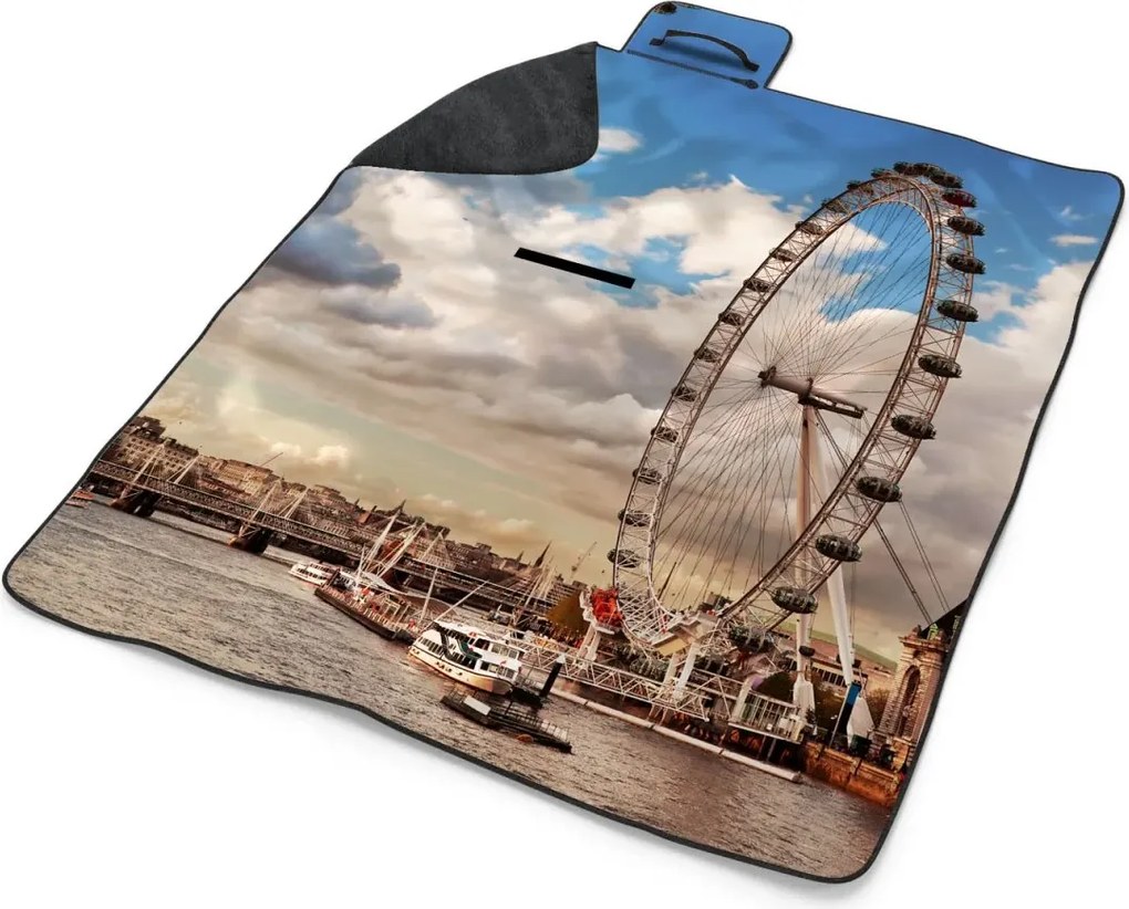 Sablio Plážová deka London eye: 200x140 cm