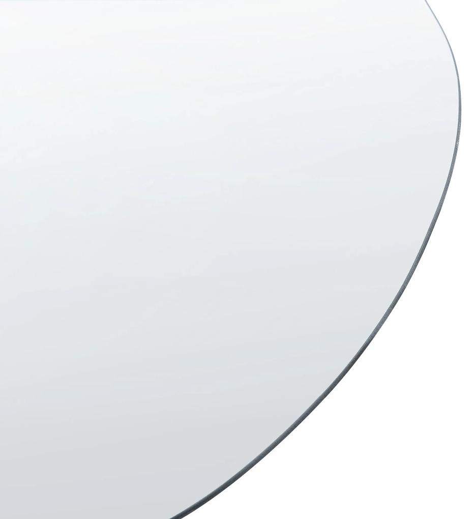 Nástenné zrkadlo 40 x 65 cm strieborné AUBAGNE Beliani