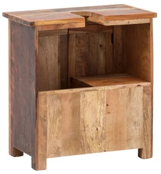 furniture-nabytek.cz - Masívna skrinka umývadla Sumana z recyklovaného dreva, lakovaná, hnedá – 52×30×60 cm