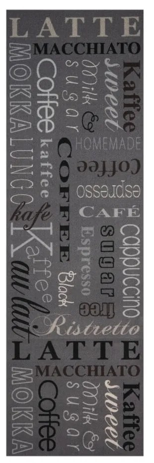 Sivý behúň Zala Living Cook &amp; Clean Coffee Choice, 45 × 140 cm