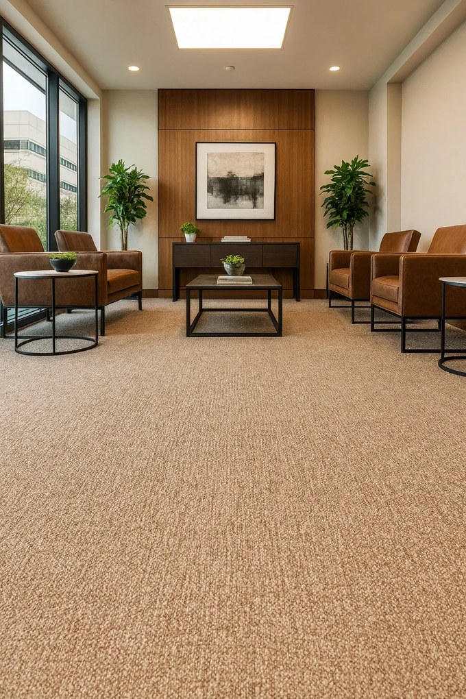 Metrážny koberec Cobalt SDN 64031-AB béžovo-hnedý, záťažový, na mieru, šíře 4m,5m, hnedá, ab (mriežka), chodba / predsieň, Tapibel