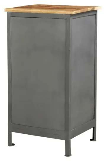 furniture-nabytek.cz - Masívna kúpeľňová skrinka Pinetown z mangového dreva, lakovaná, viacfarebná – 45×35×80 cm