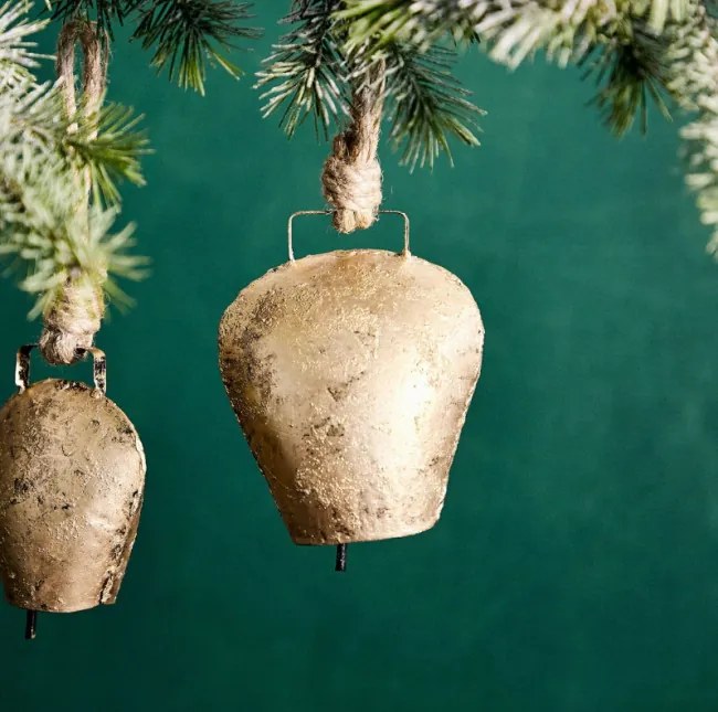 Závesná vianočná dekorácia BELLIES zvonček 866604