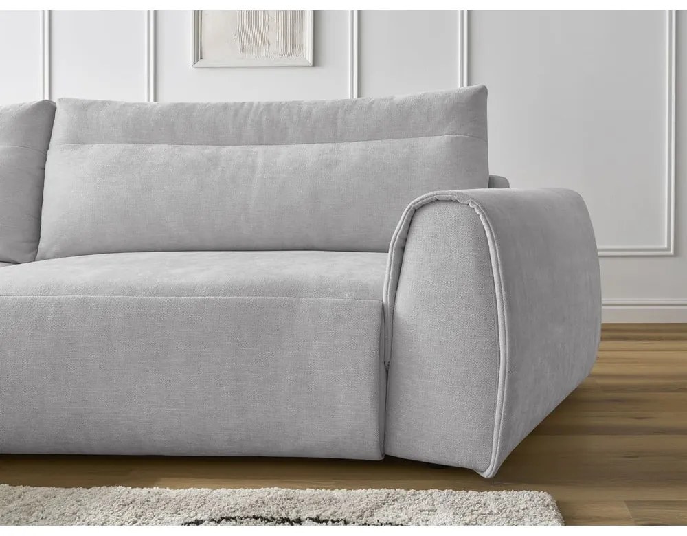 Svetlosivá rohová pohovka Aden – Bobochic Paris