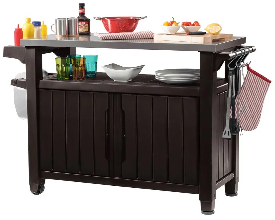 Odkladací grilovací stolík 134x52 cm Unity – Keter