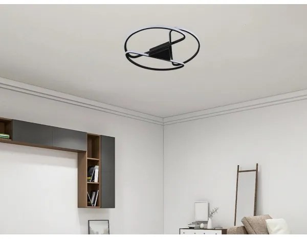 LED Stmievateľné stropné svietidlo LED/75W/230V 3000-6500K čierna + DO