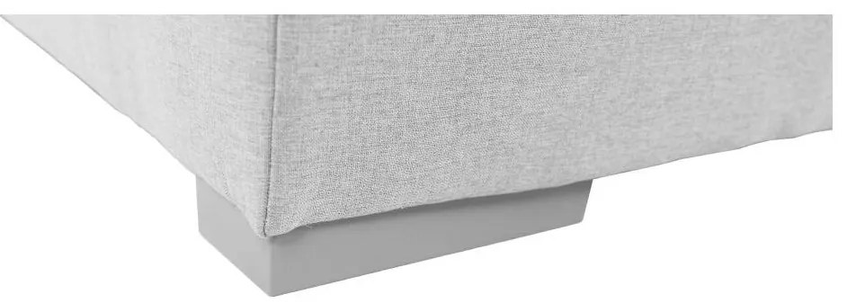 Boxspringová posteľ 180x200, svetlosivá, FERATA KOMFORT