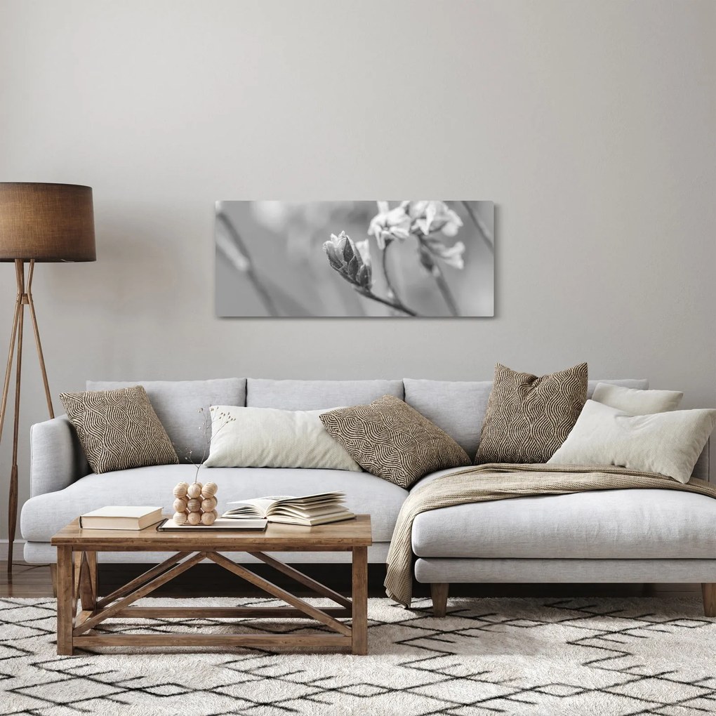 Obraz - Rozkvitnutý kvet (120x50 cm)