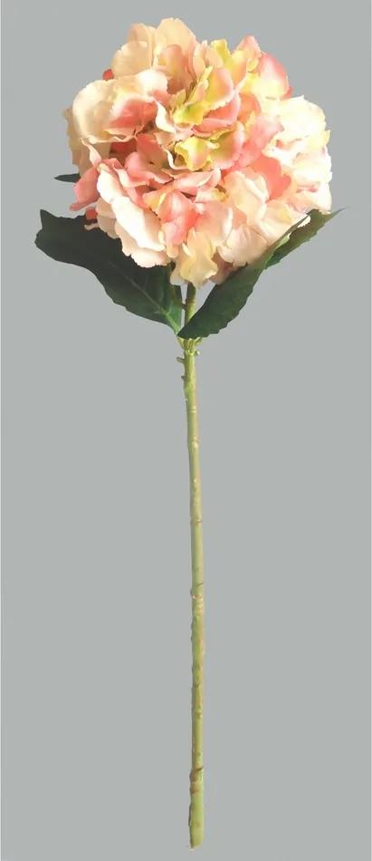 Umelá kvetina Hortenzia, ružová