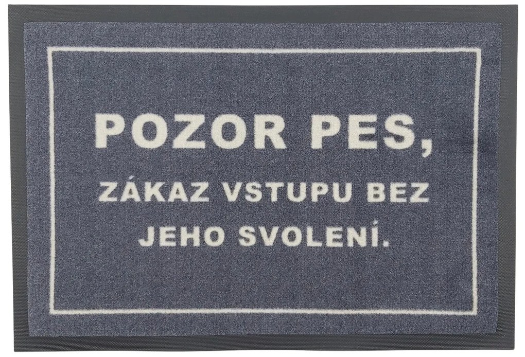 GDmats, Rohožka so psím dovolením 40x60 cm – na von aj na doma, 40x60, šedá