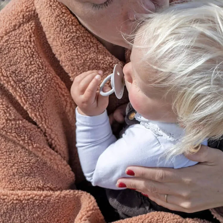 BIBS De Lux cumlíky, kaučuk NOČNÉ 2ks - veľkosť 1 - Blush Vanilla