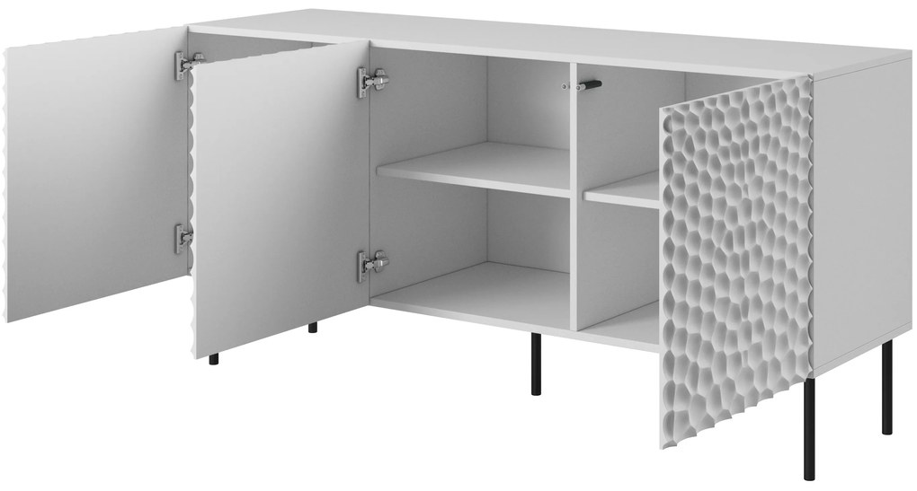 Cama Biela komoda Hole 3D