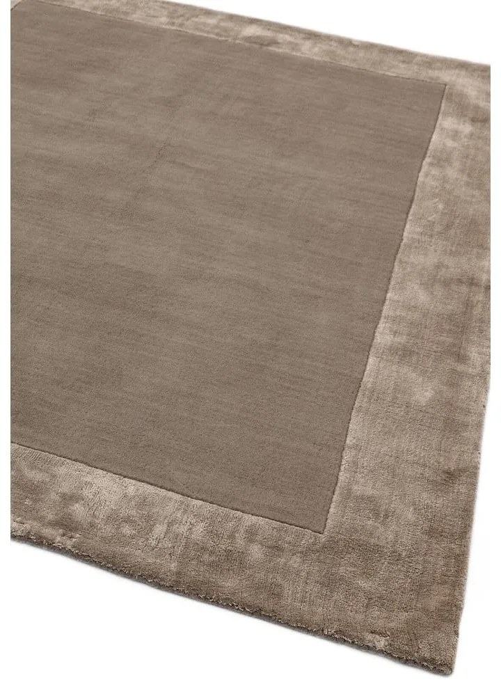 Hnedý ručne tkaný koberec s prímesou vlny 200x290 cm Ascot – Asiatic Carpets