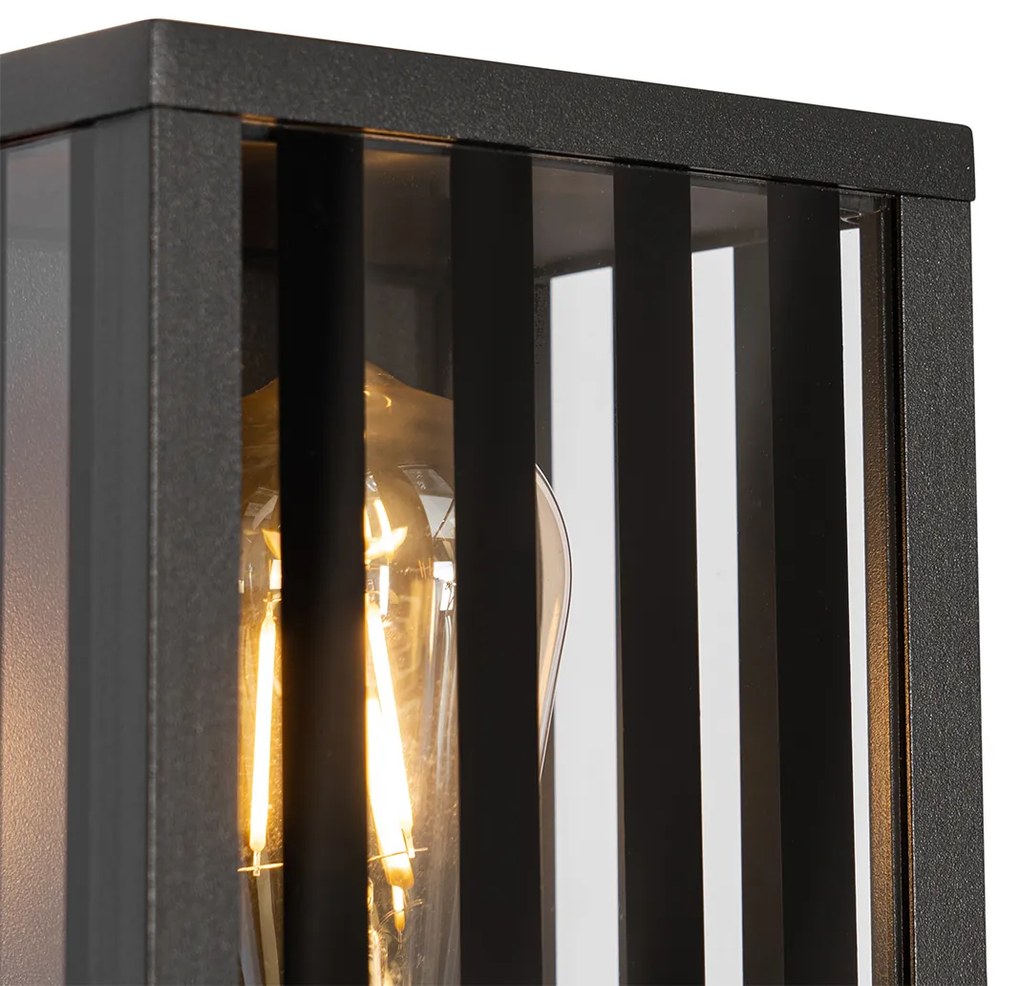 Moderná vonkajšia nástenná lampa čierna 26 cm IP44 - Dijon