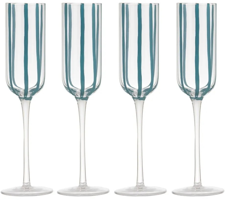 Poháre v súprave 4 ks na sekt 180 ml Stripe – Ladelle