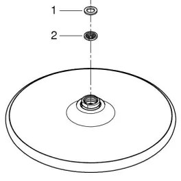 GROHE 26815000 - hlavová sprcha VITALIO START Ø 250 mm, lesklý chróm