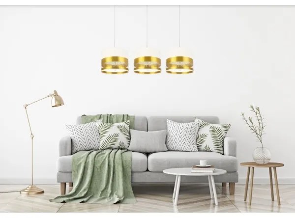 Luster na lanku MILO 3xE27/60W/230V zlatá