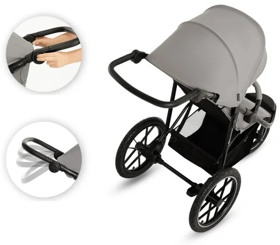 KINDERKRAFT - Športový kočík HELSI2 šedá