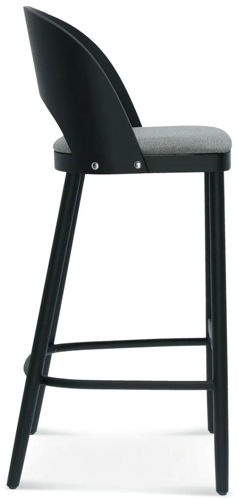 FAMEG Avola - BST-1411 - barová stolička Farba dreva: buk premium, Čalúnenie: koža L1