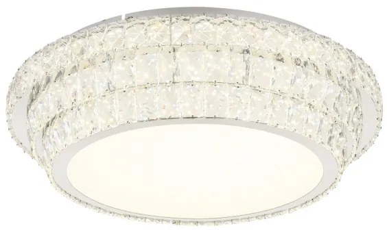 Globo 68157-58 - LED stmievateľné stropné svietidlo KLARA 58W/230V 2700-6000K pr. 60 cm biele + diaľkové ovládanie