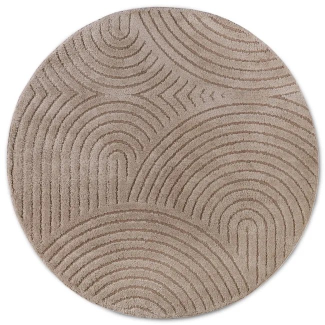 Koberec Elle Decoration New York Panglao taupe kruh