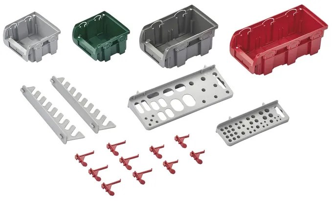 PARKSIDE® 100361846 Úložný nástenný organizér, 43-dielna súprava