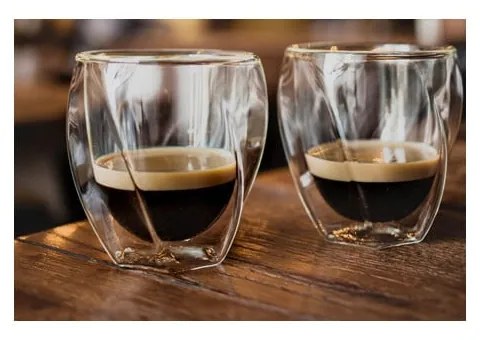 Dvojstenné hrnčeky na cappuccino v súprave 2 ks 250 ml Cristallo – Vialli Design