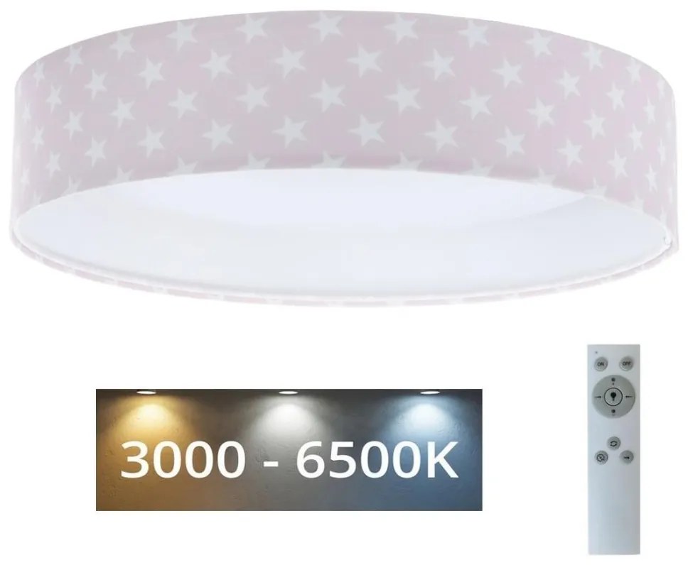 BPS Koncept LED Stmievateľné svietidlo GALAXY KIDS LED/24W/230V hviezdičky ružová/biela + DO BS0557