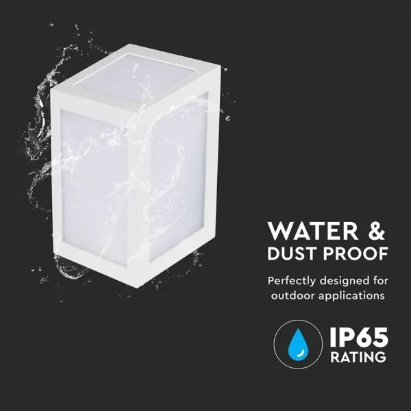 LED Vonkajšie nástenné svietidlo LED/12W/230V IP65 4000K biela