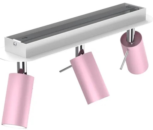 Bodové svietidlo PRESTON 3xGU10/MR11/40W/230V ružová