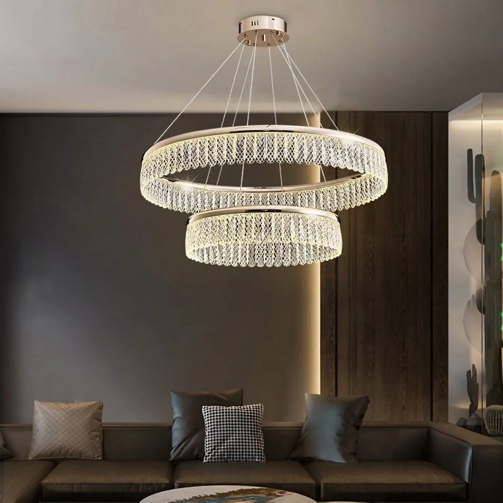 Toolight Toolight, LED stropné svietidlo, 72W, 3500lm, APP1750-CP, zlatá, OSW-04047