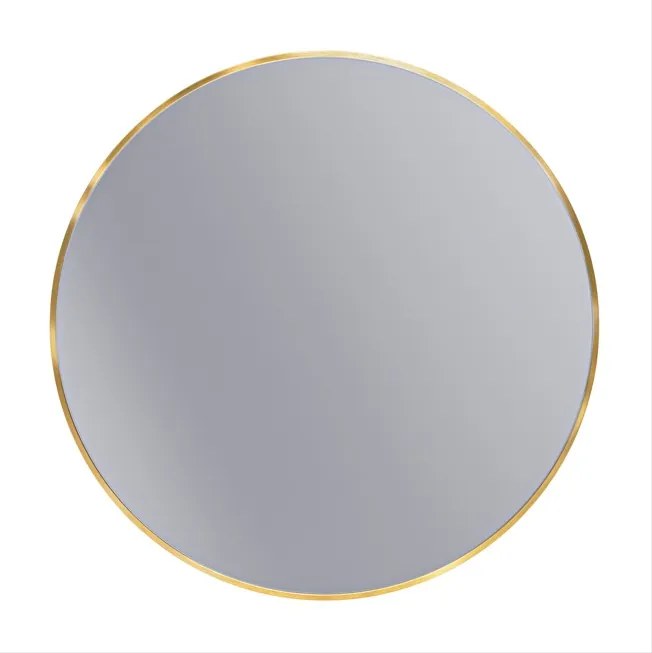 Erga Round, okrúhle zrkadlo 80cm, zlatý rám, ERG-V01-ROUND-8080-GD