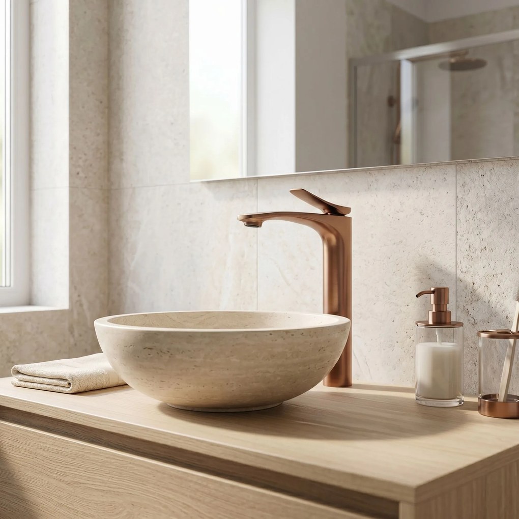 Rea Vision Premium, vysoká umývadlová batéria h-265, medená matná, REA-B6490