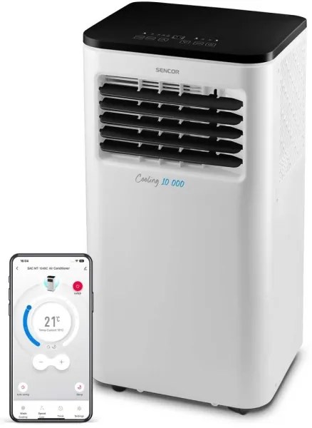 Sencor - Inteligentná mobilná klimatizácia 3v1 1050W/230V 10000 BTU Wi-Fi + DO